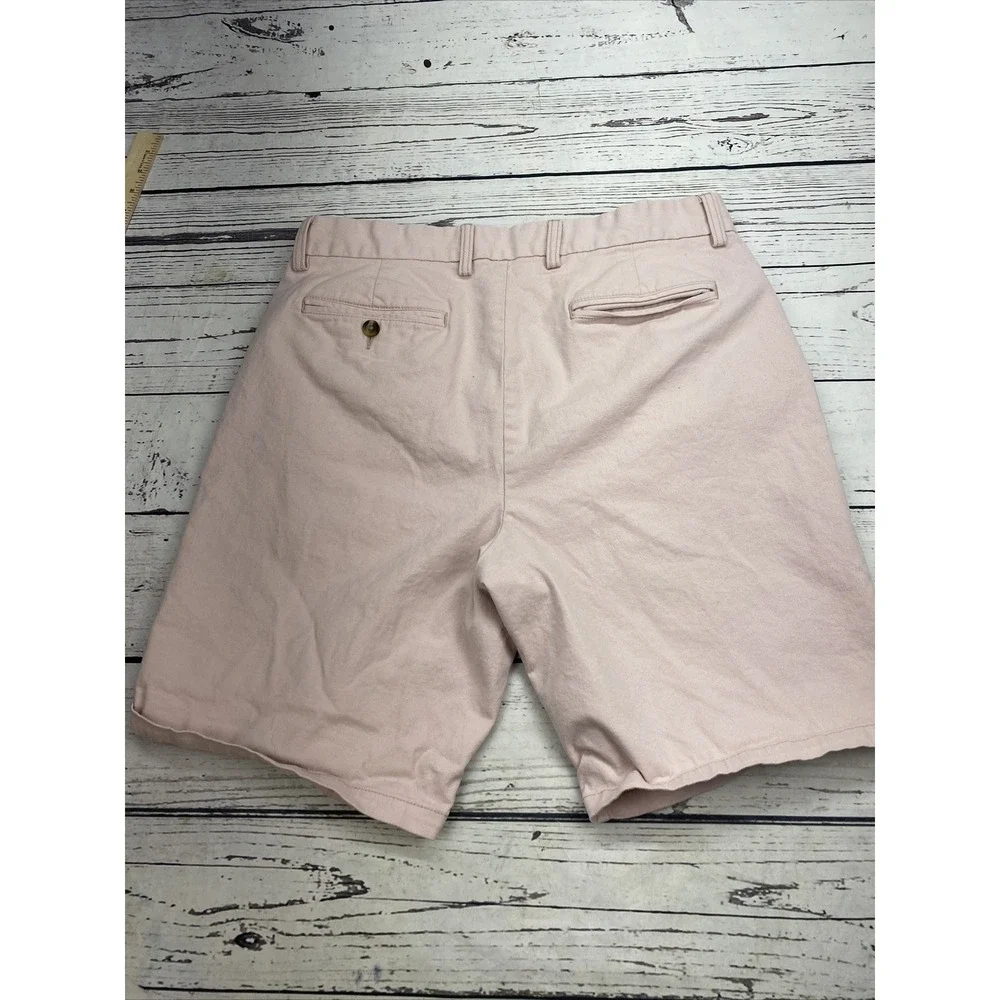 Old Navy Ultimate Slim Chino Shorts Pink Size 34 Solid Cotton Stretch Casual